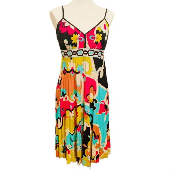 Nicole by Nicole Miller Colorful Dress Size 4 - Picture 1 of 7